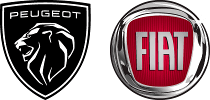 Peugeot und Fiat Logo